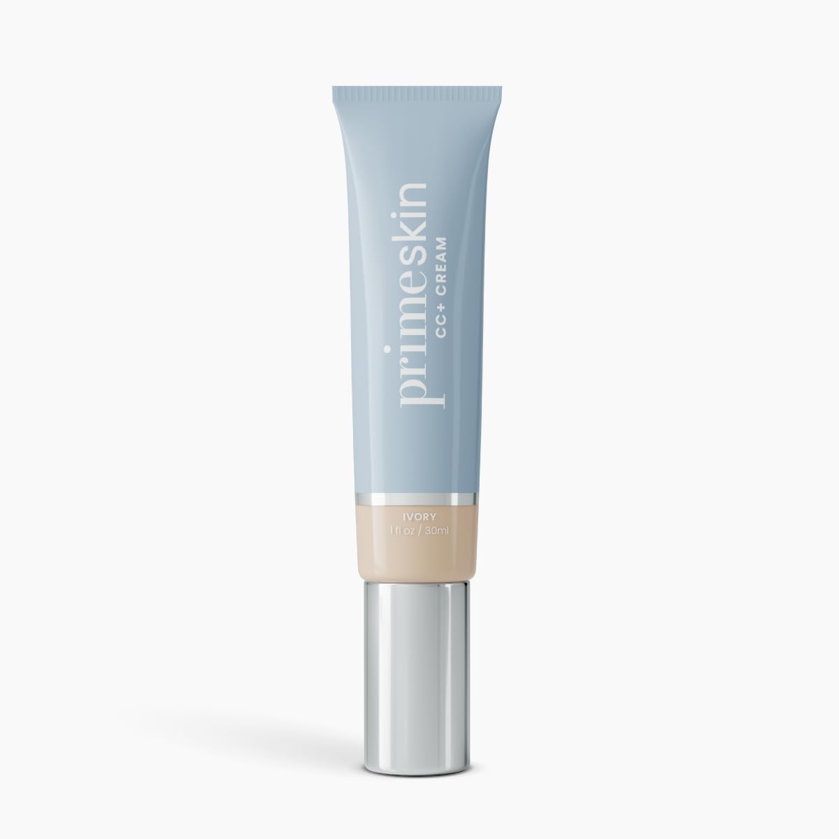 Prime Prometics PrimeSkin CC+ Cream for Mature Women – Lightweight Liquid-to-Powder Foundation – Blurs Pores & Covers Age Spots – Crease-Free, Hydrating & Soft-Matte Finish for Sensitive Skin (Light)