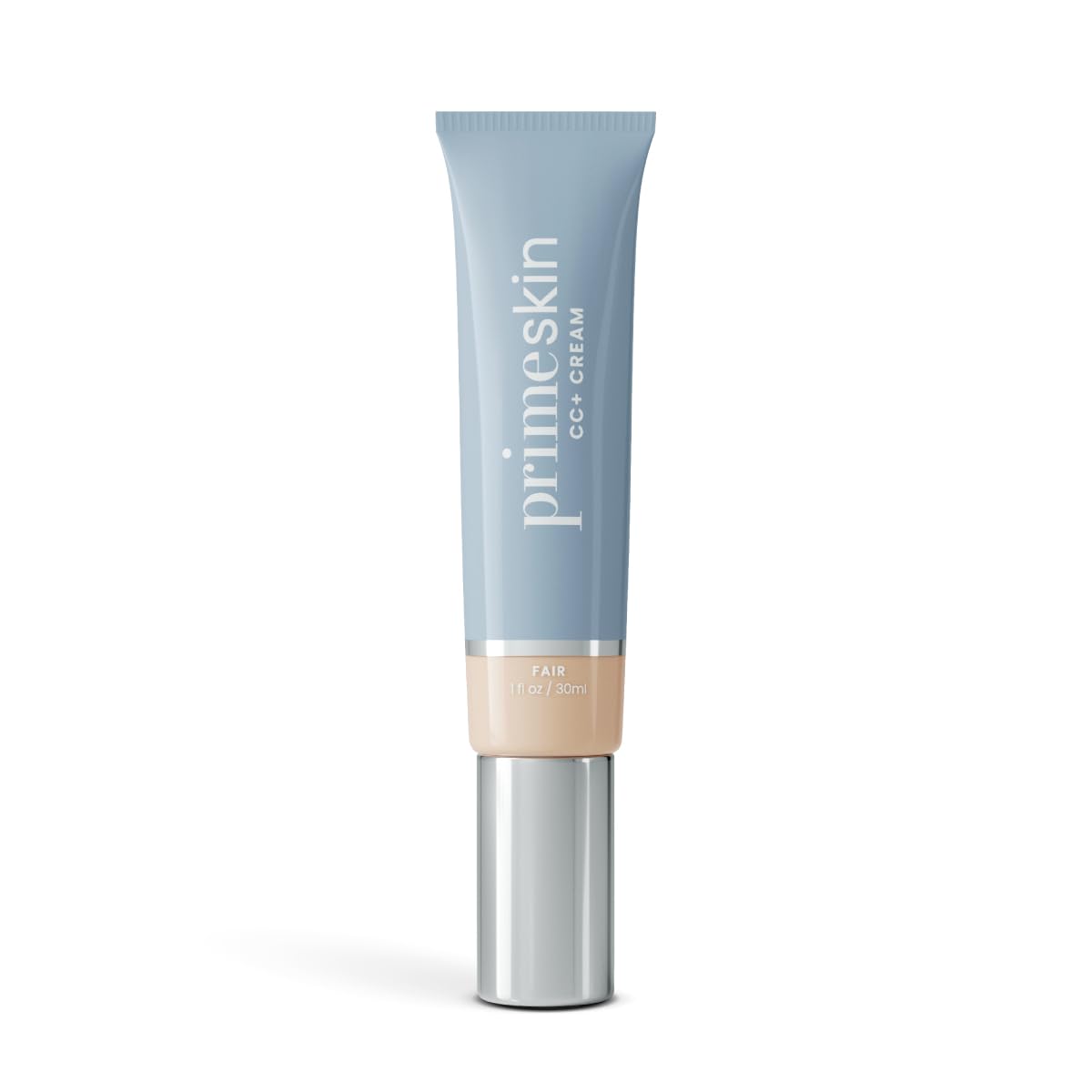Prime Prometics PrimeSkin CC+ Cream for Mature Women – Lightweight Liquid-to-Powder Foundation – Blurs Pores & Covers Age Spots – Crease-Free, Hydrating & Soft-Matte Finish for Sensitive Skin (Light)