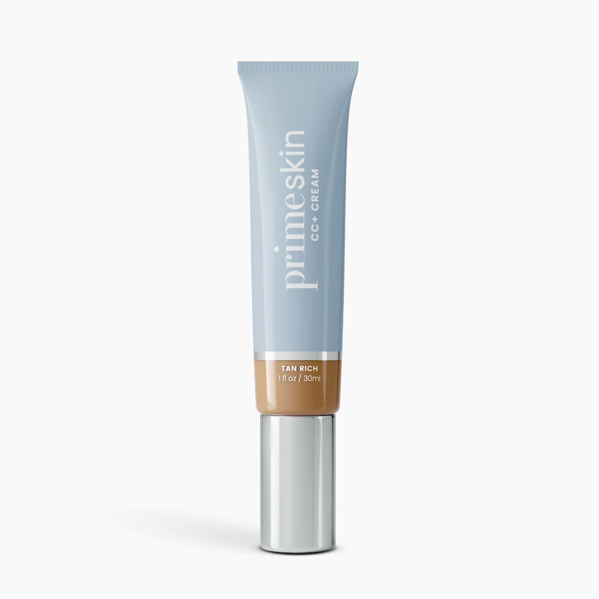 Prime Prometics PrimeSkin CC+ Cream for Mature Women – Lightweight Liquid-to-Powder Foundation – Blurs Pores & Covers Age Spots – Crease-Free, Hydrating & Soft-Matte Finish for Sensitive Skin (Light)