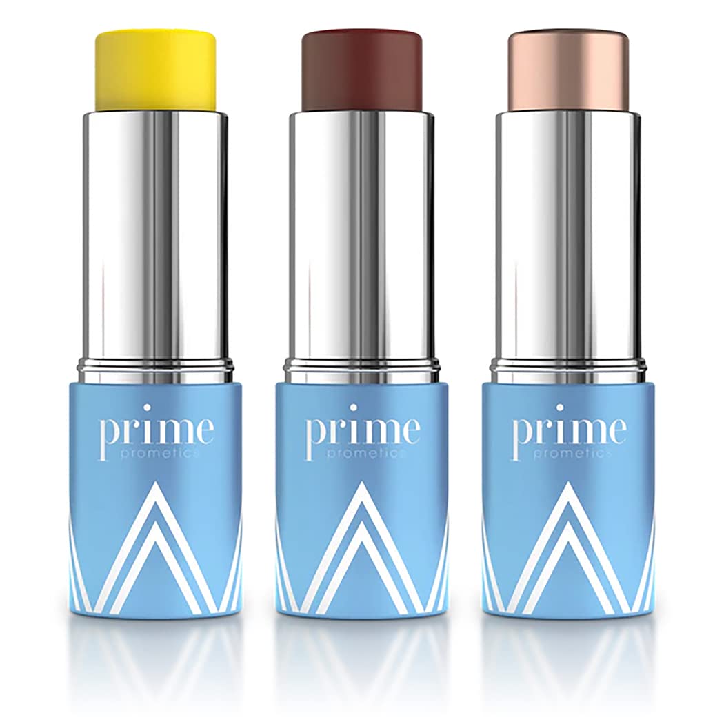 Prime Prometics PrimeWand Trinity – Stunning & Natural Pro-Age Makeup Sticks for Mature Women – Multitasking Trio, Easy to Carry