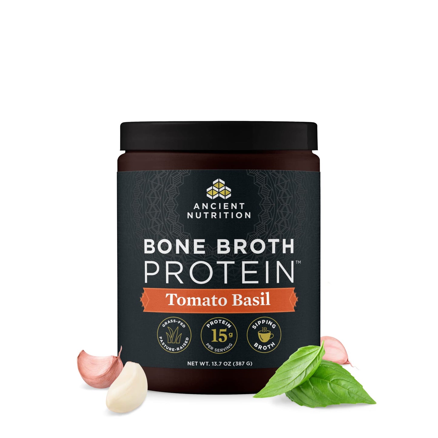 Ancient Nutrition Grass Fed Bone Broth Protein Powder, Vanilla | 20g Clean Protein, Grass-Fed & Pasture-Raised, Collagen Types I, II & III, Gut + Joint Support, 20 Servings