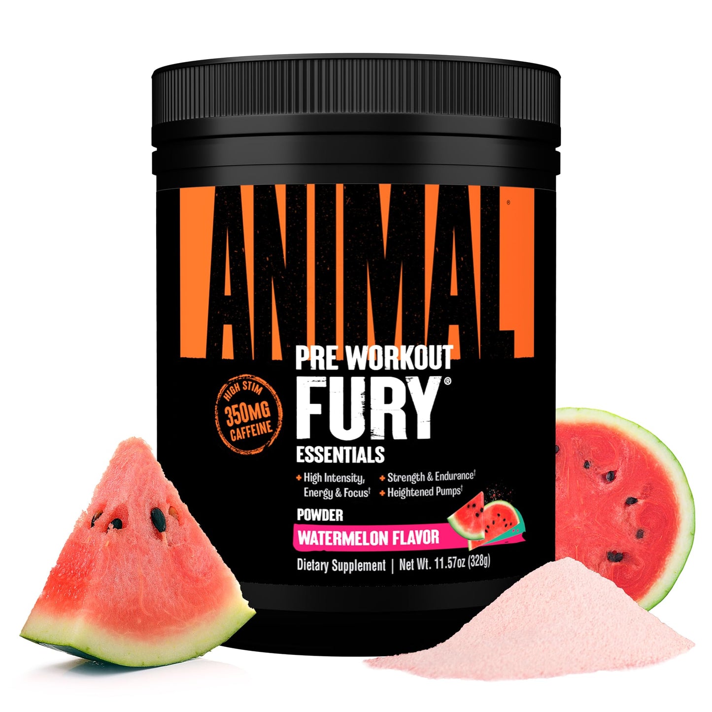 Animal Fury Pre Workout Powder – Blue Ice Pop, 350mg Caffeine, BCAA Amino Acids, 2g Beta Alanine, Citrulline & Tyrosine, Energy, Focus, Strength, Endurance, Preworkout for Men & Women, 30 Servings