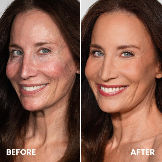 Prime Prometics Color Changing Foundation for Mature Women – Instantly Adapts to Your Skin Tone – Buildable Light-to-Medium Coverage – 12-Hour Wear – Natural Dewy Finish – Hypoallergenic