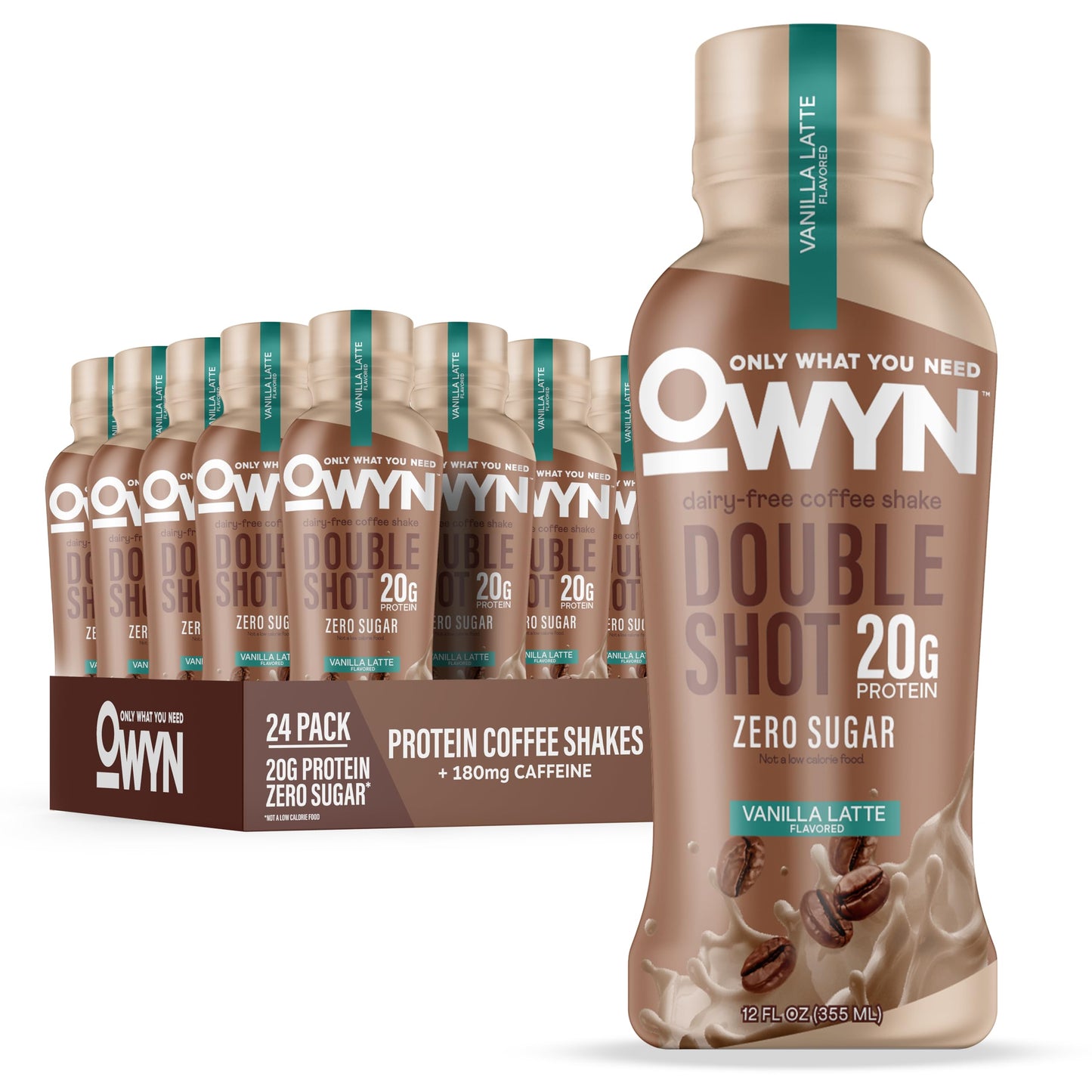 OWYN Only What You Need Double Shot 20g Protein Shake, Variety Pack, 12 Ct