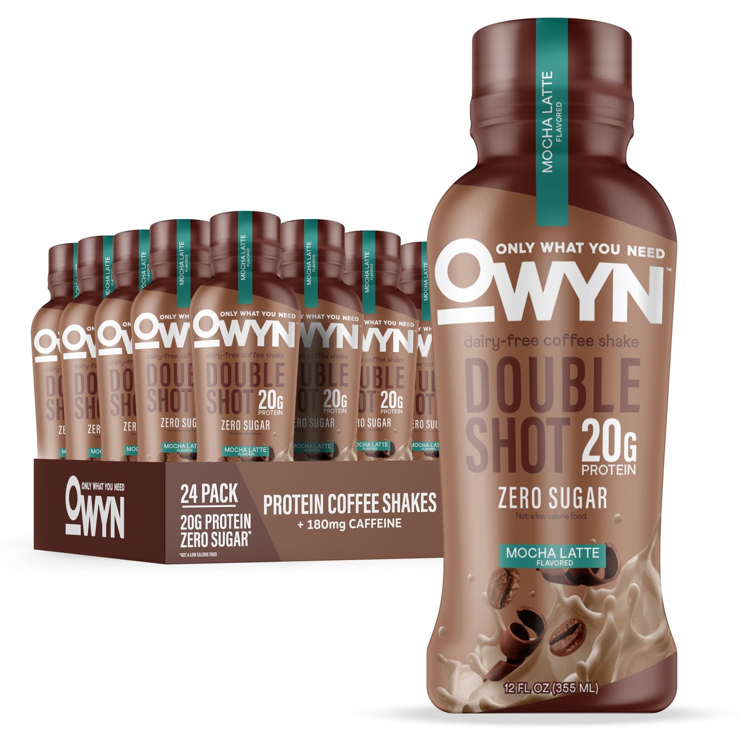 OWYN Only What You Need Double Shot 20g Protein Shake, Variety Pack, 12 Ct