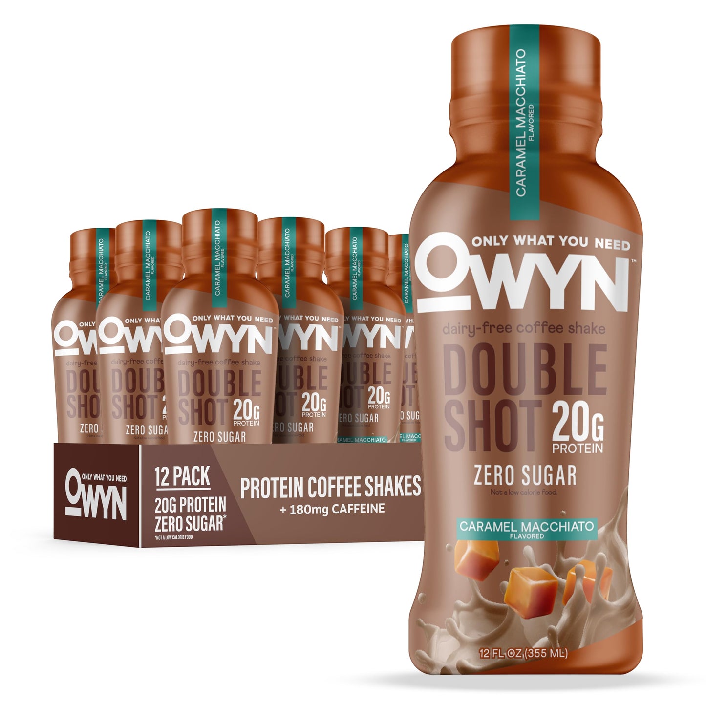 OWYN Only What You Need Double Shot 20g Protein Shake, Variety Pack, 12 Ct